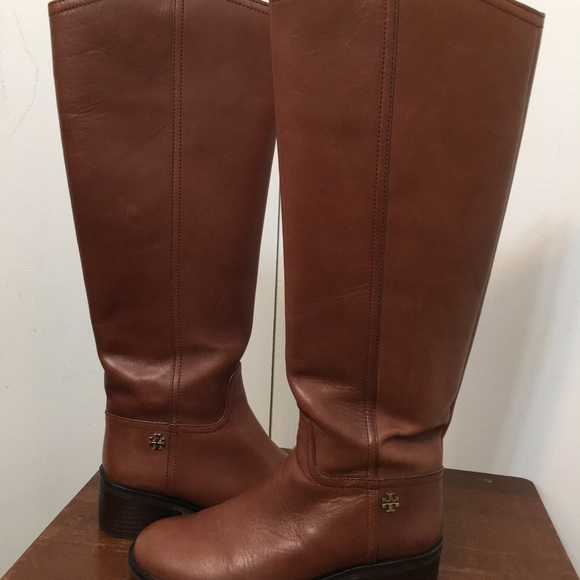 Tory Burch Dark Sepia Fulton knee High Boot Size 8M - Picture 9 of 16